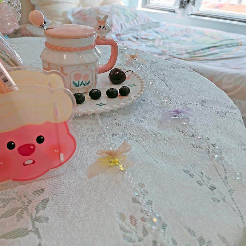 ins风桌布露营生日氛围感布置法式荷叶花边蕾丝餐桌垫浪漫lolita,淘宝优惠券,粉丝福利购,淘宝优惠卷