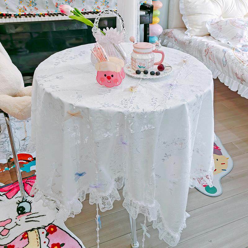 ins风桌布露营生日氛围感布置法式荷叶花边蕾丝餐桌垫浪漫lolita,淘宝优惠券,粉丝福利购,淘宝优惠卷