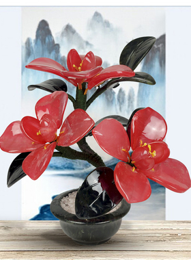 古典风格玉石电视柜摆件中国风禅意酒柜茶几玄关家居古风装饰品