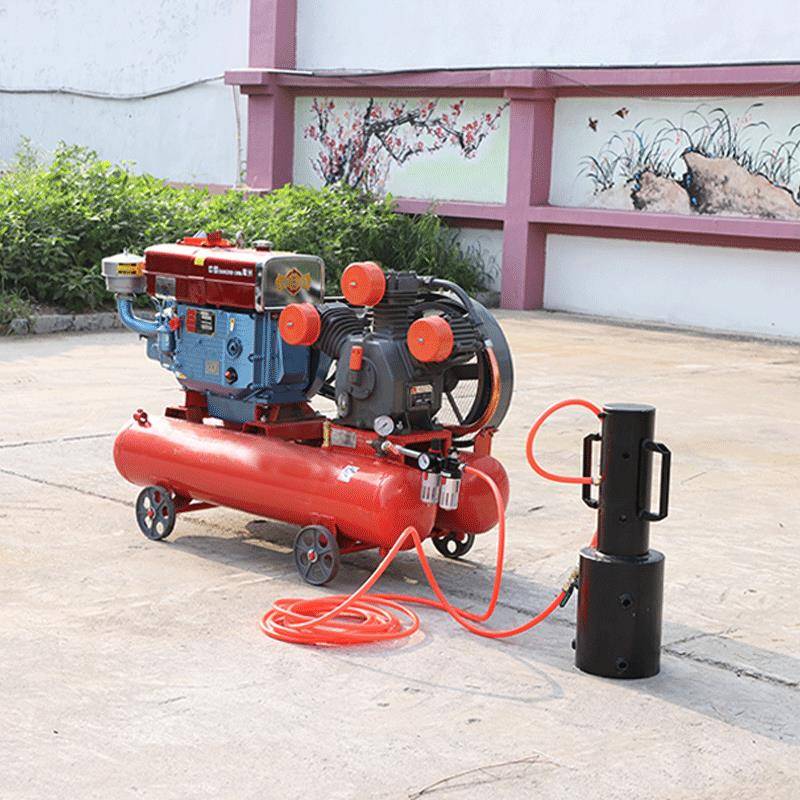 HW防汛气动打桩机小型液压打桩机防汛手持式植桩机木桩管桩打 - 图0