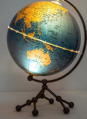 创意透明地球仪摆件轻奢高档家z居客厅电视柜酒柜办公室桌面装饰