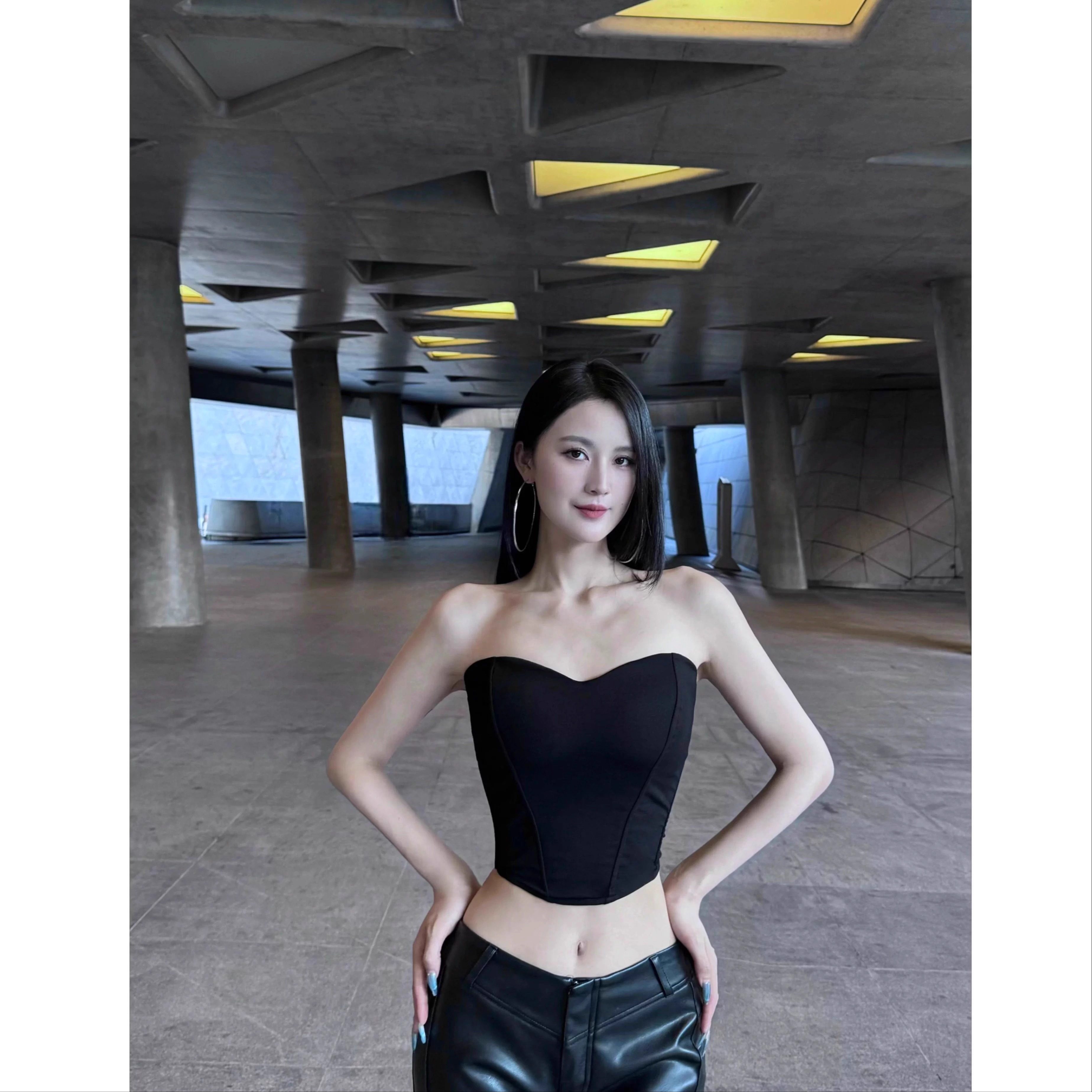 BETTER ME 短款性感立体鱼骨束身抹胸修身背心显瘦内搭露肩上衣,淘宝优惠券,粉丝福利购,淘宝优惠卷