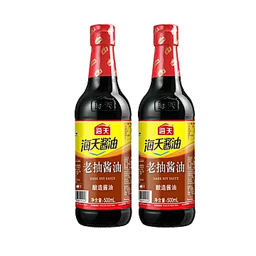 海天老抽黄豆酿造酱油500ml[1元优惠券]-寻折猪