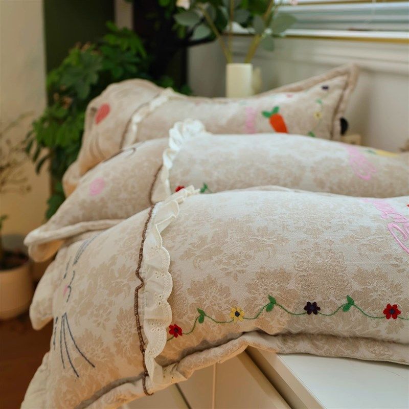 A类母婴纯棉双层纱幼儿园卡通枕侧睡枕枕荞麦壳枕防侧翻安抚可拆,淘宝优惠券,粉丝福利购,淘宝优惠卷