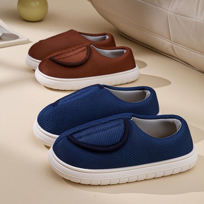 大开口脚肿专用鞋脚背高脚趾受伤方便穿脱夏季网纱面老人脚肿布鞋,淘宝优惠券,粉丝福利购,淘宝优惠卷