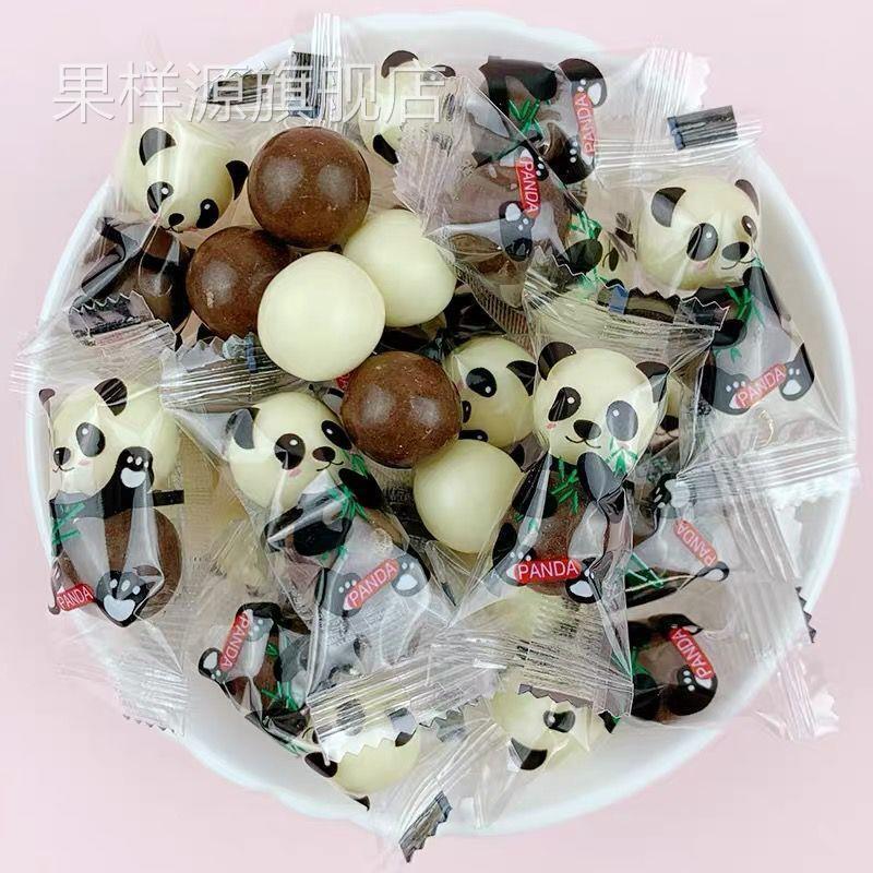 网红小熊猫糖麦丽素适合儿童休闲分享吃的巧克力豆零食官方旗舰店 - 图3