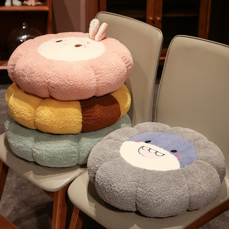 Cartoon cushion floor children's reading area plush futon pouf stool chair mat tatami bay window sill cushion