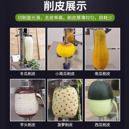 全自动削皮机商用刀双刀多功能厨房南瓜洋芋冬瓜刨皮去皮机 - 图1
