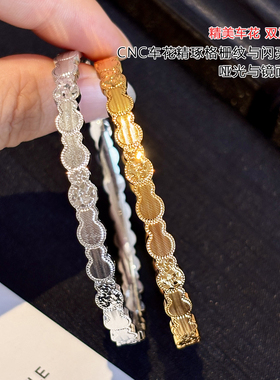 银色碎冰冰葫芦手镯女