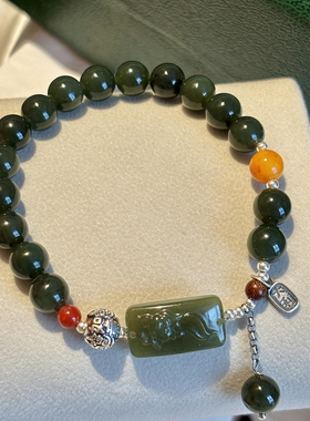 天然和田玉手串手链女