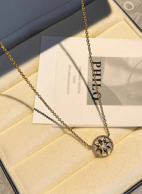 DICD/D家字母罗盘项链女