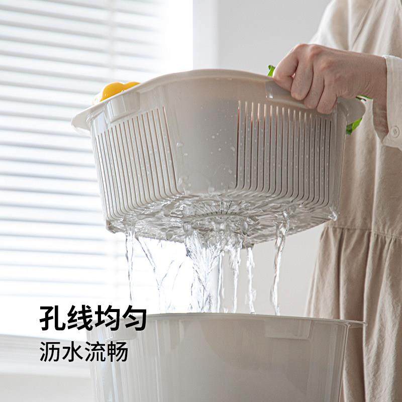 洗菜盆沥水篮家用厨房多层洗水果滤水可叠加菜篮子洗碗机可用,淘宝优惠券,粉丝福利购,淘宝优惠卷