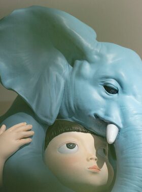 艺术雕塑我 X稀奇象抱抱你-吉马艺术》限量版玉《讓款联名