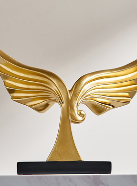 高档轻奢酒柜摆件客厅玄关电视柜家居装饰品大S鹏展翅办公室摆设