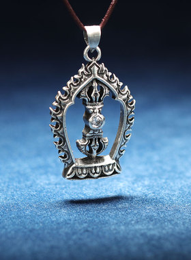 纯铜古银金刚杵吊坠配饰男女情侣挂坠装饰项N链毛衣链金刚橛毛衣