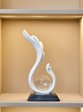 抽象艺术摆件酒柜电视柜家居装饰品轻F奢高档办公室艺术品乔迁礼