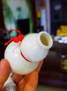 陶瓷亮白葫芦瓶子r/宝葫芦瓶子陶瓷小葫芦瓶