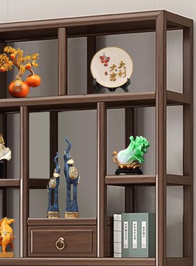 轻奢高端大气上档次摆件品新中式高档老板L董事长领导办公室装饰