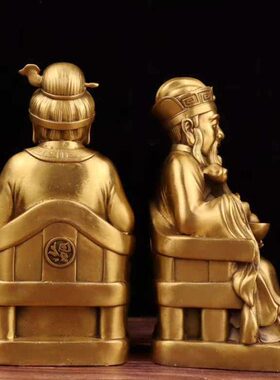 神像福地寿桃宝得摆件供奉铜像正土公托神地神像家居土纯铜婆托