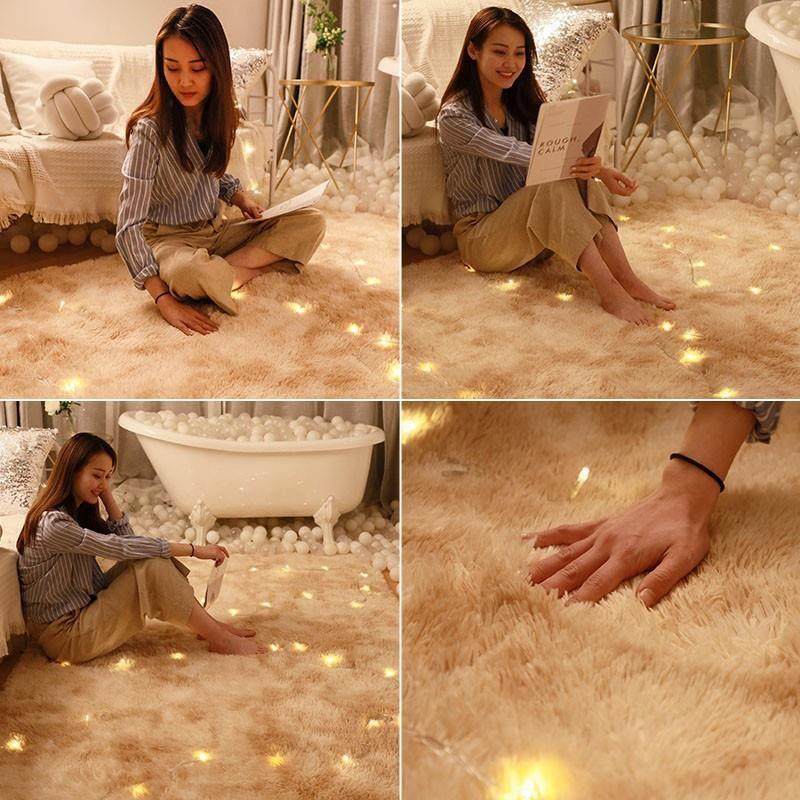 北欧地毯卧室ins风少女床边毯白色毛毛地垫大面积房间全铺飘窗毯,淘宝优惠券,粉丝福利购,淘宝优惠卷