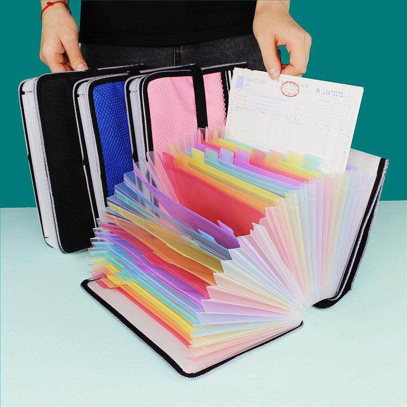 牛津布a5风琴包多层票单据文件夹收纳袋办公大容量单子分类整理夹,淘宝优惠券,粉丝福利购,淘宝优惠卷