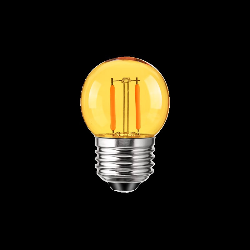 LED爱迪生灯泡灯丝灯G40迷你小灯泡橙色光E27螺口长明灯台灯光源 - 图2