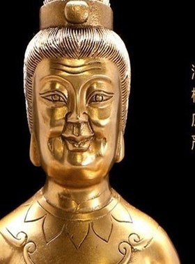 飞龙纯铜梨山圣母黎山梨山老母铜像佛像摆件家居工艺品