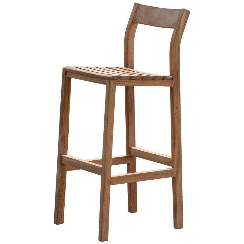印尼进口户外吧台椅实木家用岛台椅柚木民宿咖啡店酒吧高脚餐椅子,淘宝优惠券,粉丝福利购,淘宝优惠卷