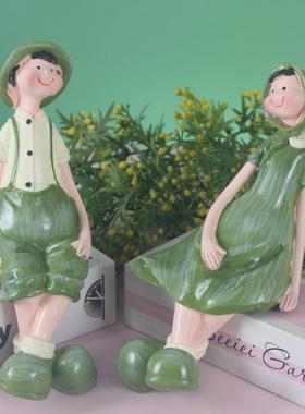 田园风树脂工艺品摆件创意家居摆件客厅摆饰乔迁新房结婚新婚礼品