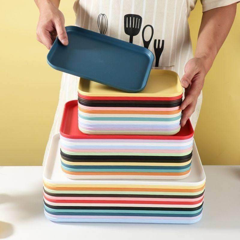 北欧ins托盘家用茶杯水杯茶盘塑料客厅茶几杯子长方形水果餐盘,淘宝优惠券,粉丝福利购,淘宝优惠卷