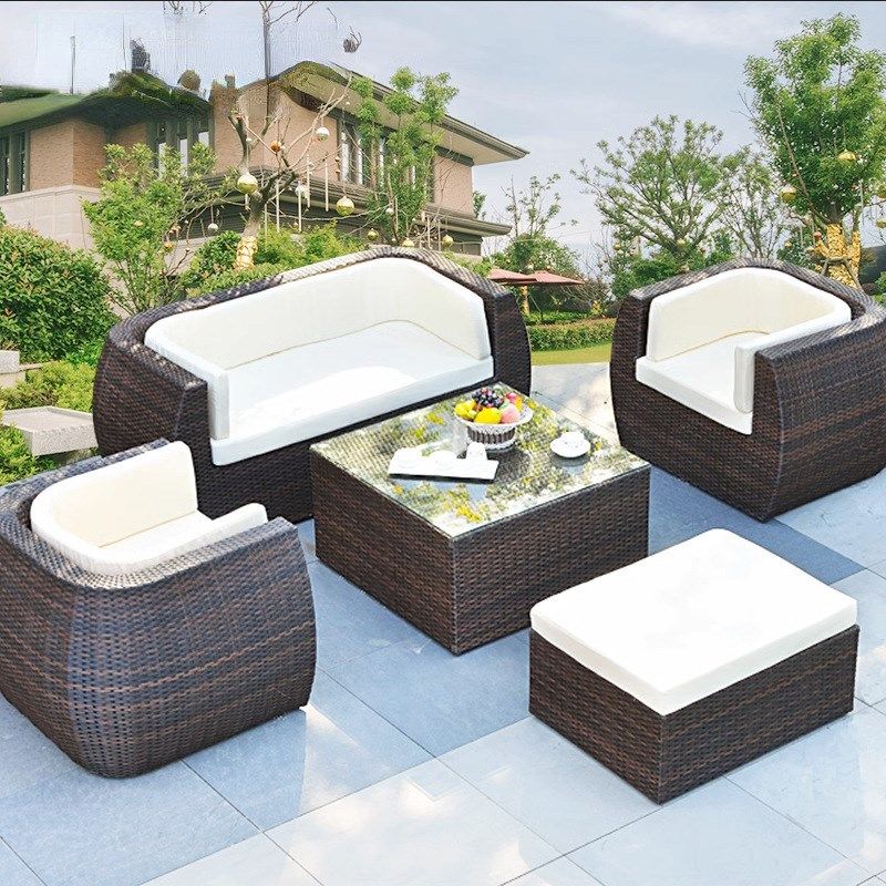 户外沙发组合休闲藤编阳台沙发椅客厅阳光房藤椅套件酒店别墅家具,淘宝优惠券,粉丝福利购,淘宝优惠卷