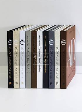 布面质感AD艺术装饰真书样板间样品屋展示中心侘寂风黑白英文软装