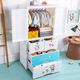 Extra large double door children's wardrobe drawer storage cabinet plastic simple storage cabinet baby wardrobe hanging wardrobe