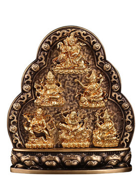 纯铜藏传密宗水财神财神天宝黄财神六路财神水供财神黑红白绿财神