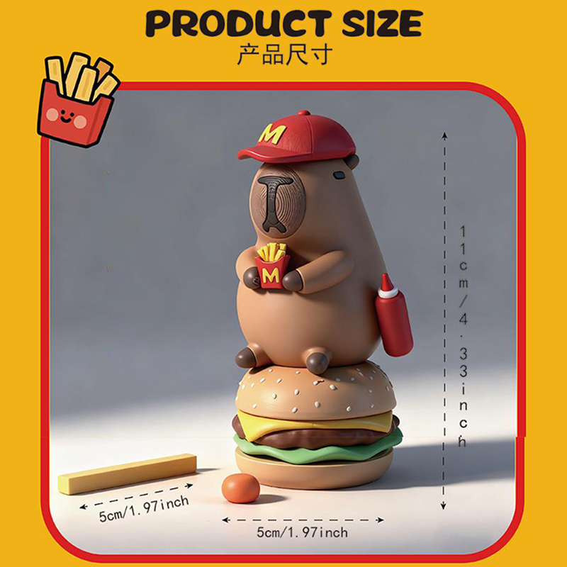卡皮巴拉麦麦汉堡豚磁吸玩具创意3D打印桌面摆件儿童手办周边彩盒,淘宝优惠券,粉丝福利购,淘宝优惠卷