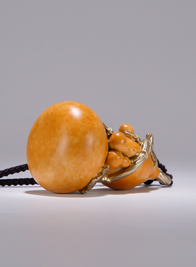 全铜葫芦挂件《福禄》桌面铜摆件 家居装饰 铜手把件 礼品送领导