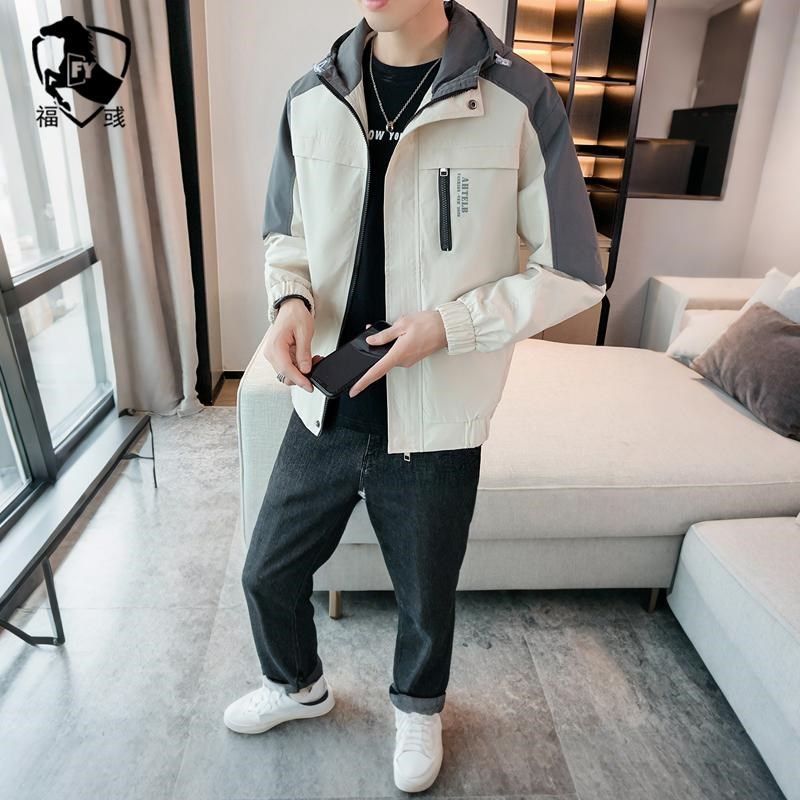 2025春季潮流搭配男装休闲运动套装一整套男士连帽休闲外套牛仔裤,淘宝优惠券,粉丝福利购,淘宝优惠卷