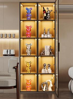 贝汉美轻奢酒柜装饰品摆件客厅高端大气上档次展示玻璃柜现代家居