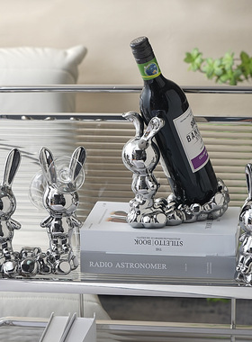 轻奢电镀红酒架摆件客厅饭厅酒柜电视柜装T饰乔迁新居礼物