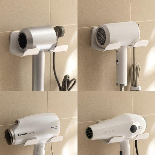 吹风机置物架免打孔家用卫生间浴室放风筒架子挂壁式支架放置挂架,淘宝优惠券,粉丝福利购,淘宝优惠卷