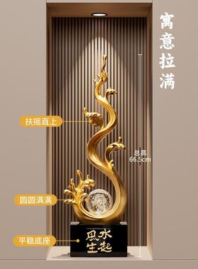 风水气入口大厅装饰摆件无障碍豪华高端客厅财富电视柜酒柜壁龛装