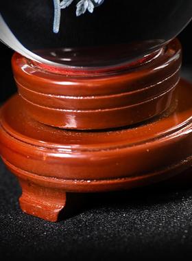 高档大小十二生肖水晶球摆件 水晶内雕球情人节生日礼物家居装饰