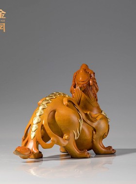 《鸿运貔貅》铜金岁月全黄铜摆件工艺品铜器家厅装饰公司开业礼品