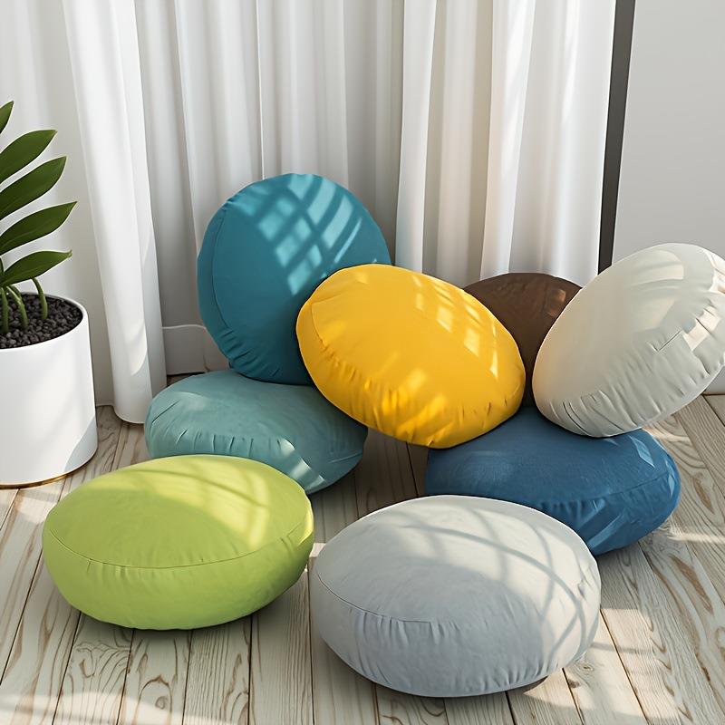 Japanese style cushion fabric thickened round tatami mat bay window mat linen floor cushion futon meditation butt cushion