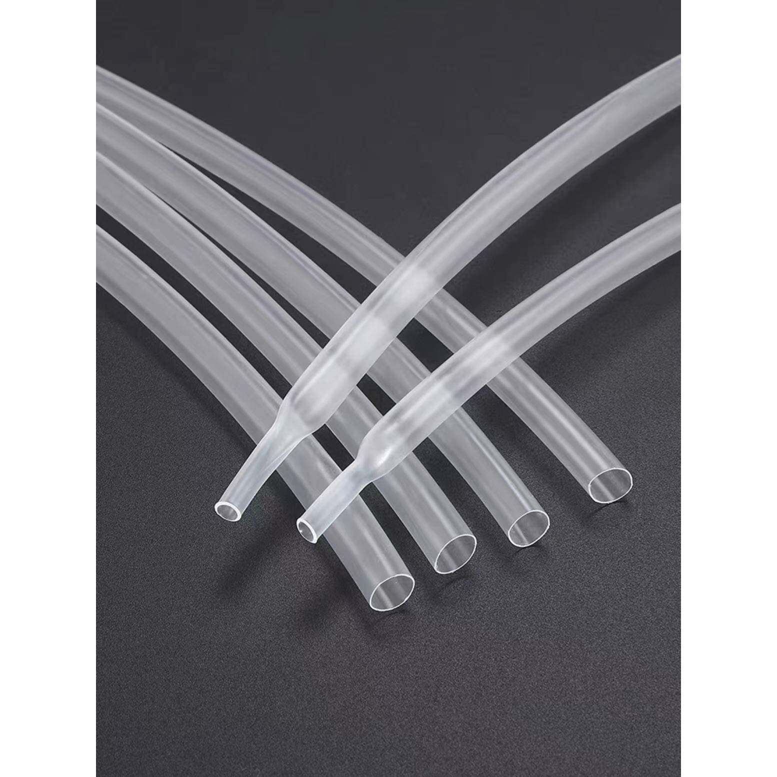 Transparent heat shrinkable tube live mouth ring casing hose shrink protective casing 2 times shrink casing insulation 0.5-20