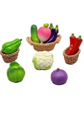 迷你仿真写实蔬菜黄瓜西红柿辣椒萝卜食玩模型微景观摆件桌面礼物