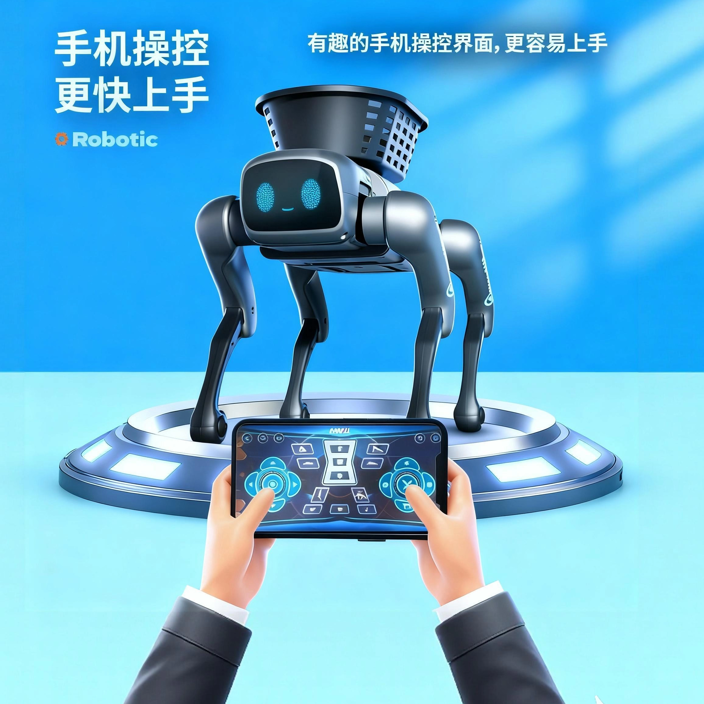 AI手机编程智能仿生机械狗益智儿童电动遥控机器玩具男孩生日礼物,淘宝优惠券,粉丝福利购,淘宝优惠卷