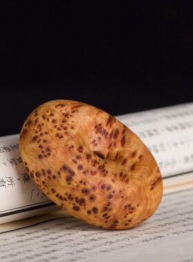 太行崖柏手镯女满瘤疤雀眼 木质手镯高油味浓 宽镯男女款可订制