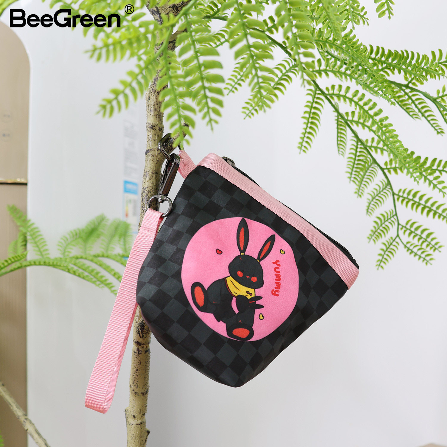 BeeGreen收纳袋零钱包防泼水随身便携印花迷你休闲小包化妆手拎包,淘宝优惠券,粉丝福利购,淘宝优惠卷