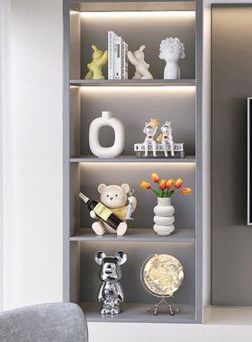 轻奢高档红酒架酒柜电视柜t摆件家居客厅玄关装饰品办公室现代摆